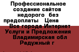 Профессиональное создание сайтов, недорого, без предоплаты › Цена ­ 6 000 - Все города Интернет » Услуги и Предложения   . Владимирская обл.,Радужный г.